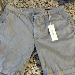AG Adriano Goldschmied Men's Stone Flat Front Shorts